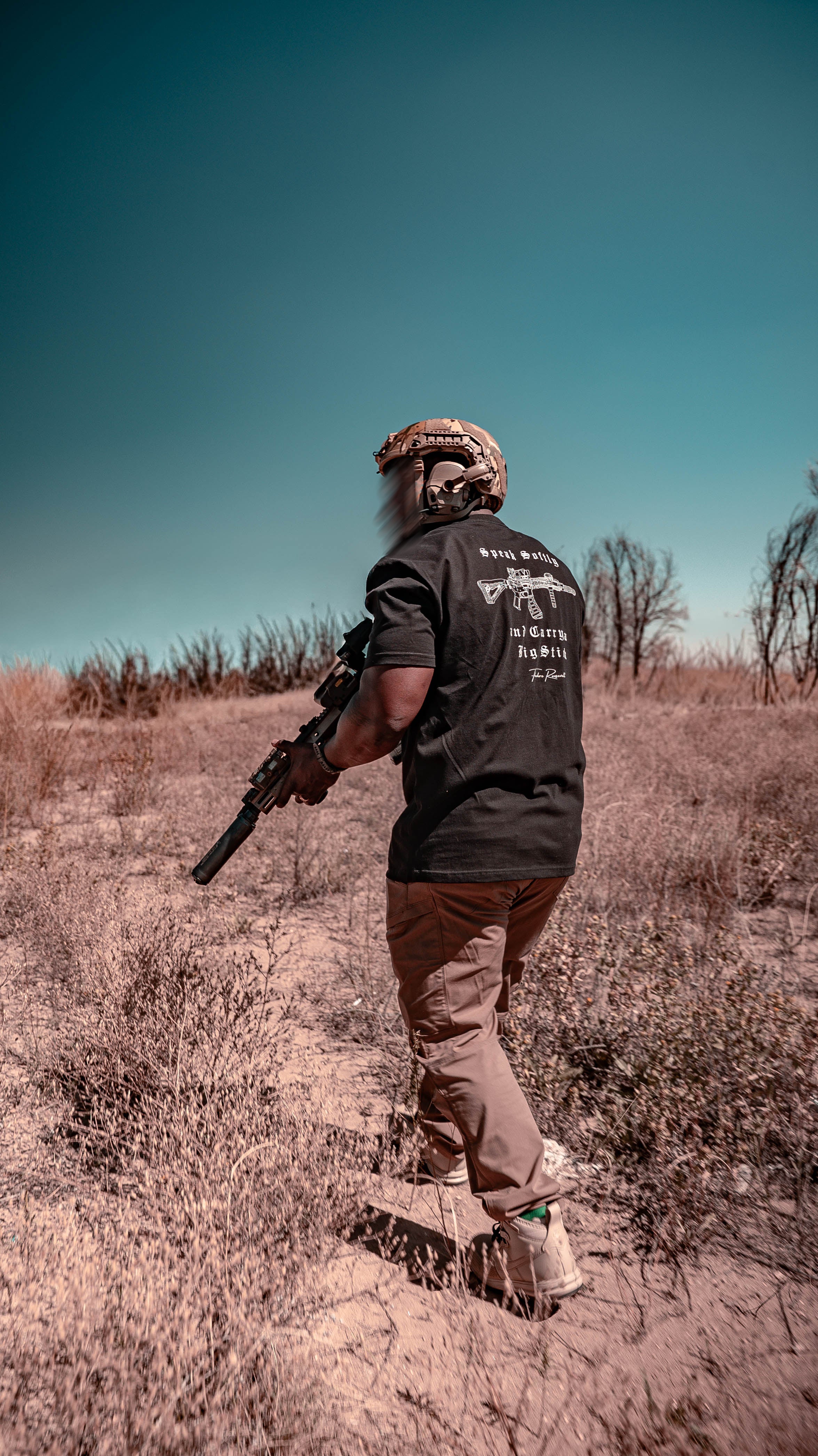 Heavyweight Big Stick T-Shirt BLACK