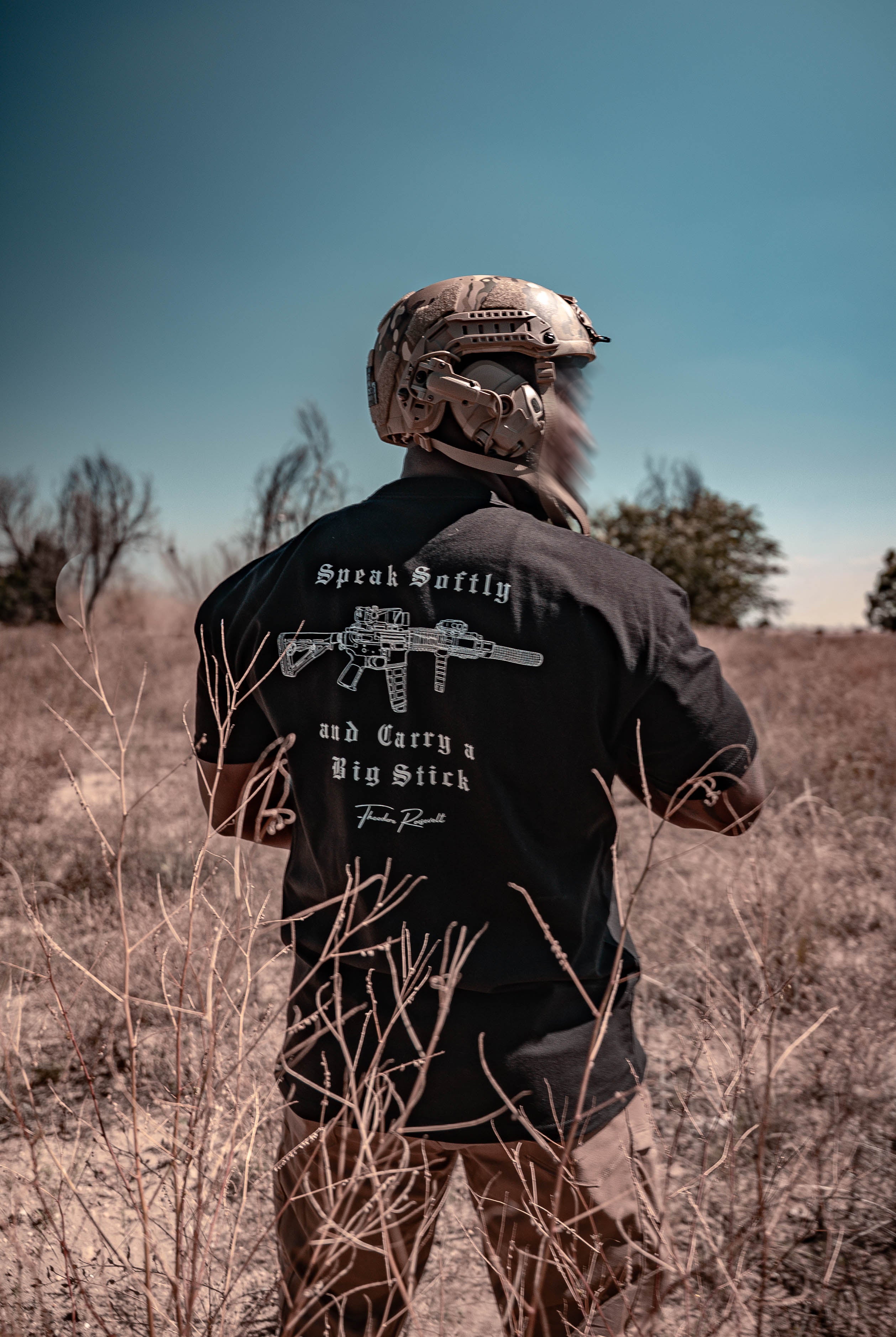 Heavyweight Big Stick T-Shirt BLACK