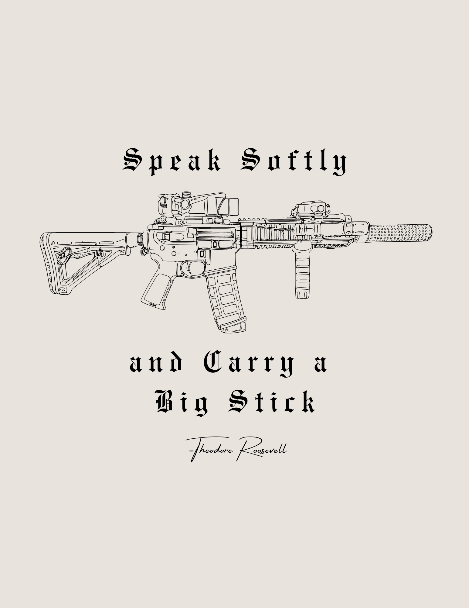 Heavyweight Big Stick T-Shirt BONE